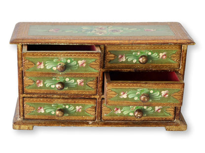 Midcentury Italian Florentine Jewelry Box