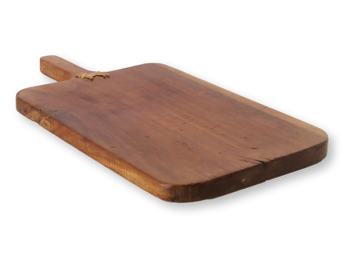 Antique French Cutting Board w/ French Bulldog
