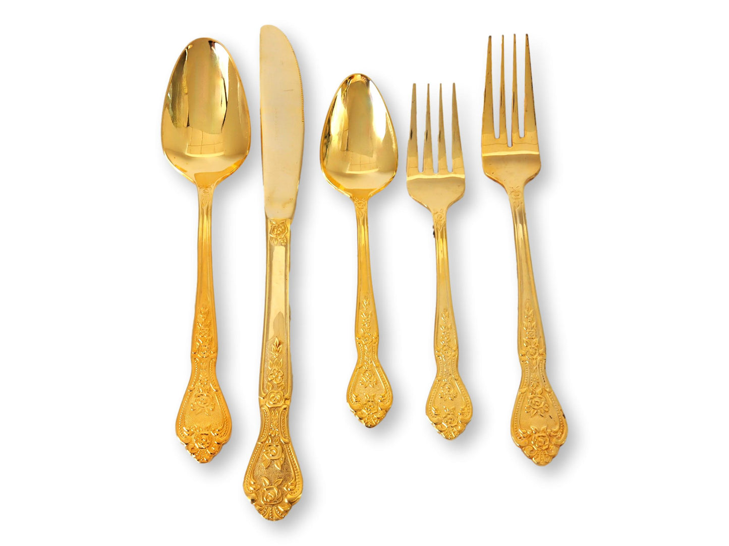 Rogers Gold Plated Flatware / Cutlery, Service for Eight