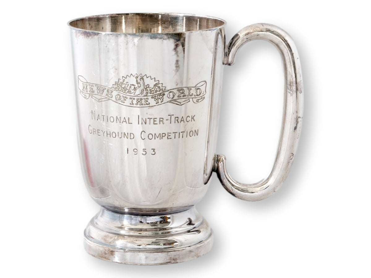 1953 Greyhound Dog Race Trophy Mug