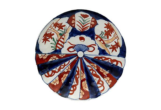 Antique Japanese Imari Fan Plate