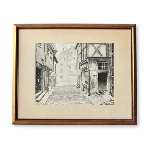 1969 Moulins-sur-Allier, France Drawing