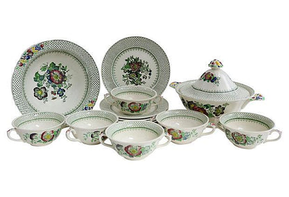 Mason's Ironstone Soup & Salad Set