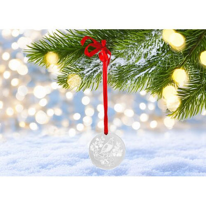 Tiffany & Co. “Partridge in a Pear Tree” Crystal Ornament – 1992