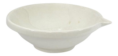 Antique White Ironstone Dairy Bowl