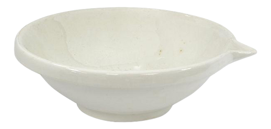 Antique White Ironstone Dairy Bowl