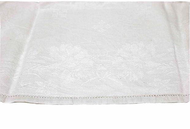 Antique French White Linen Dinner Napkins w/ "AA" Monogram, Set of Six