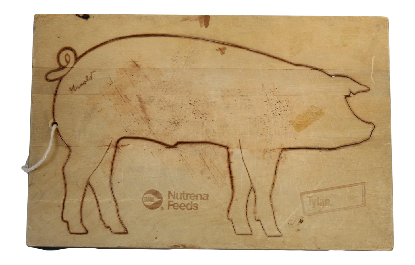 Vintage American Advertising Cutting Board, Arnold the Pig