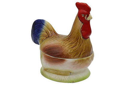 Midcentury French Rooster Pâté Tureen