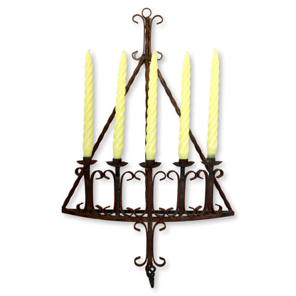 Early 20th Century California Wrought Iron Wall Candelabra