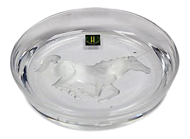 Japanese Crystal Horse Wine Coaster