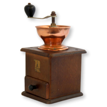 Vintage Copper Top Coffee Grinder