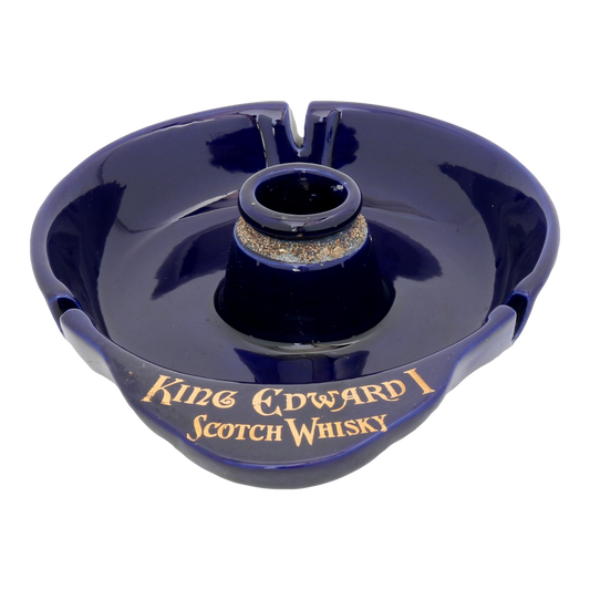 Midcentury King Edward I Scotch Whisky Pub Match Striker Ashtray