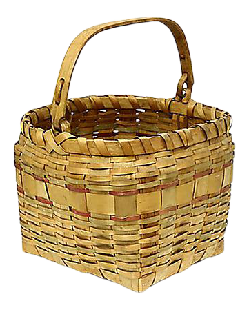 Late 20th Century Maine Indigenous Swing-Handle Basket