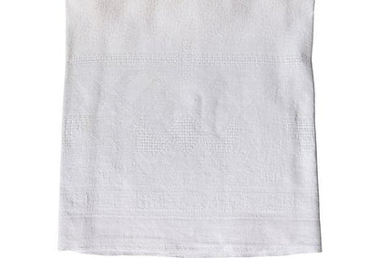 1920s French White Linen Dinner Napkins w/ Hand-Stitched "L N" Monogram, Set of 10