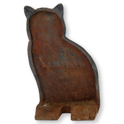 Cast Iron Cat W/Bandana Doorstop