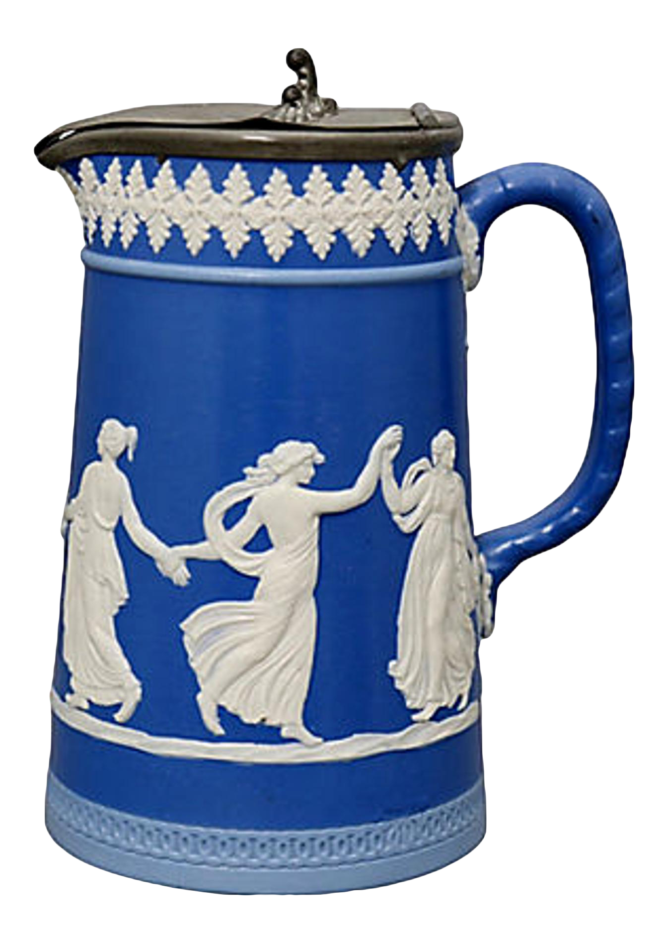 19th-C. Dudson Dancing Hours Pitcher