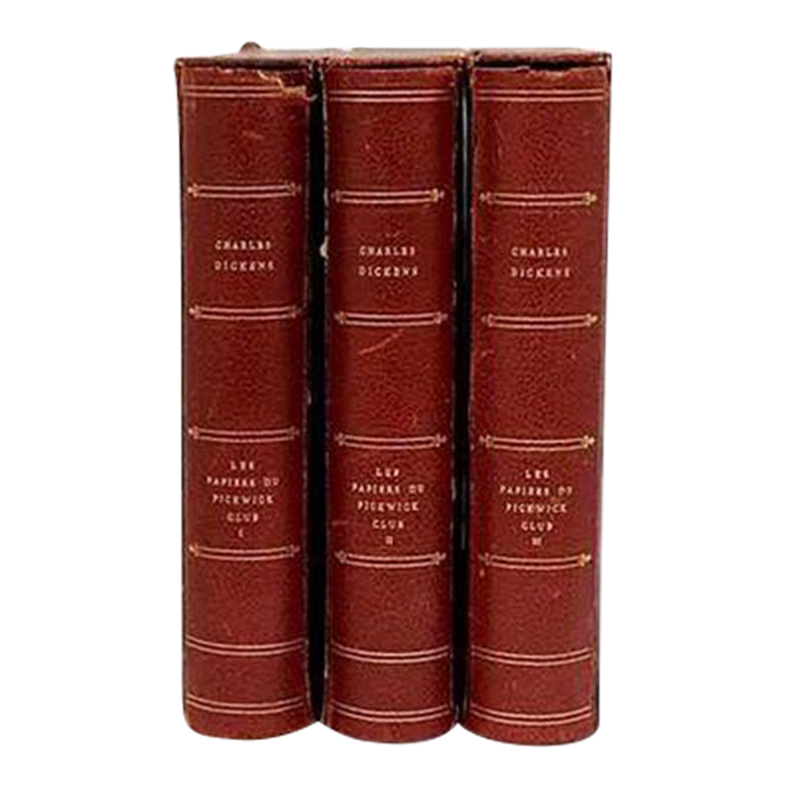 Charles Dickens 3-Volume French Edition w/ Slipcases