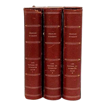 Charles Dickens 3-Volume French Edition w/ Slipcases