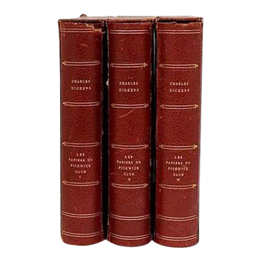 Charles Dickens 3-Volume French Edition w/ Slipcases