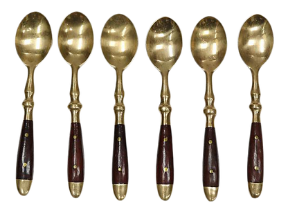 Midcentury French Dessert Spoons, Set of 6