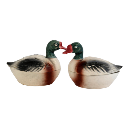 Mid 20th Century French Mallard Duck Pâté Tureens- Set of 2