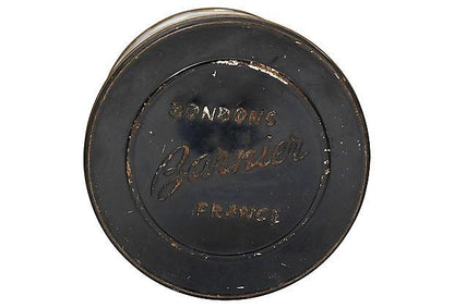 Midcentury French Perfume Shop Tin Box