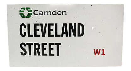 Vintage London Camden Borough Street Sign