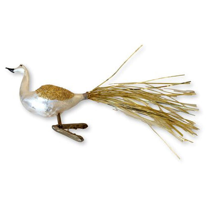 1960s Mercury Glass Bird Ornament