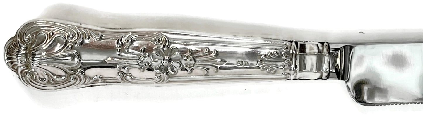 Late 20th Century English Sterling Silver Handled Cake Knife