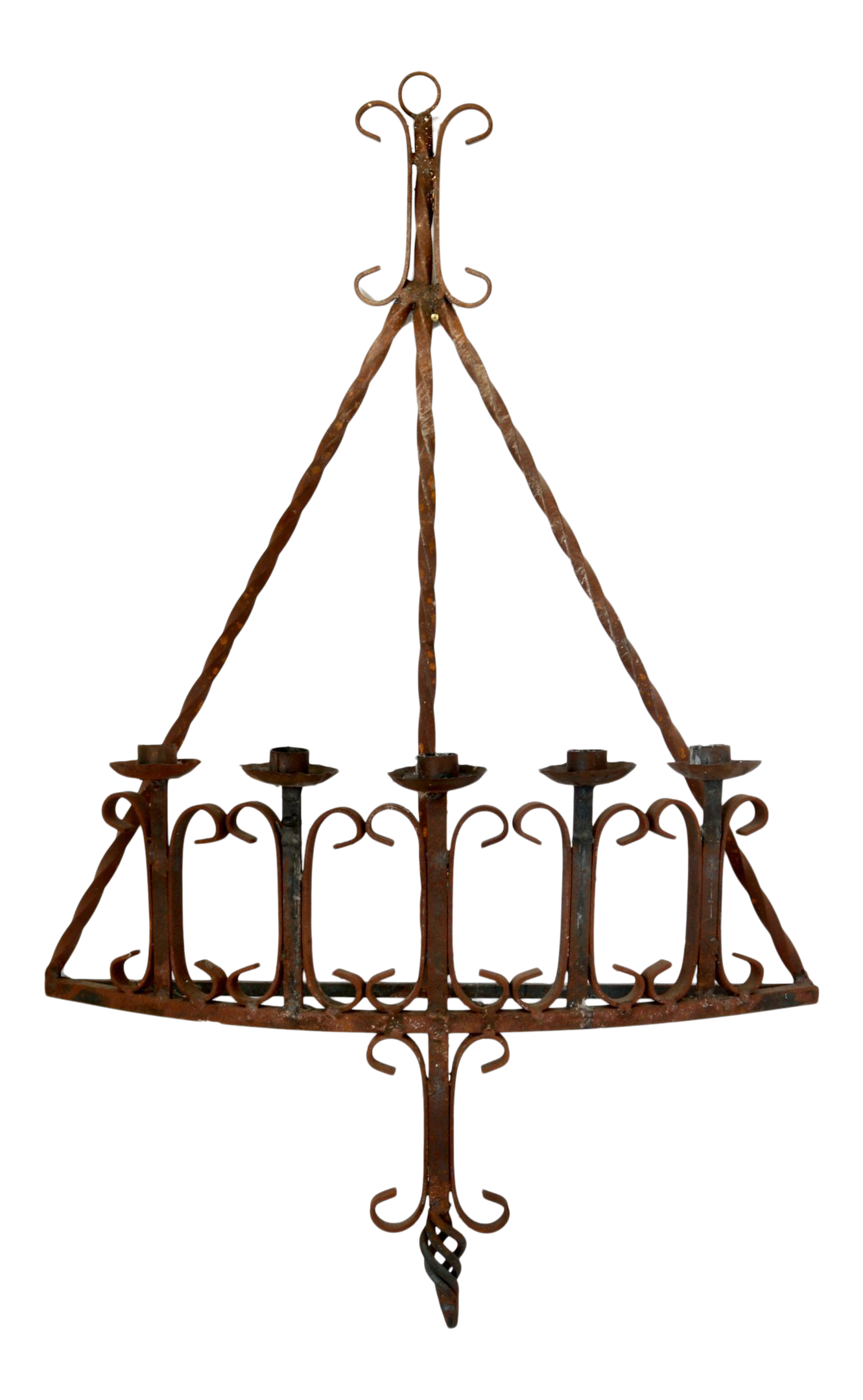 Early 20th Century California Wrought Iron Wall Candelabra