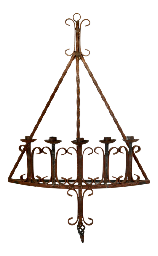 Early 20th Century California Wrought Iron Wall Candelabra