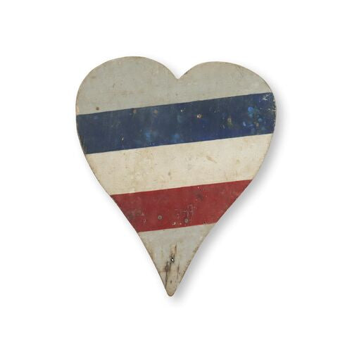 1940s French Folk Art Flag Holder