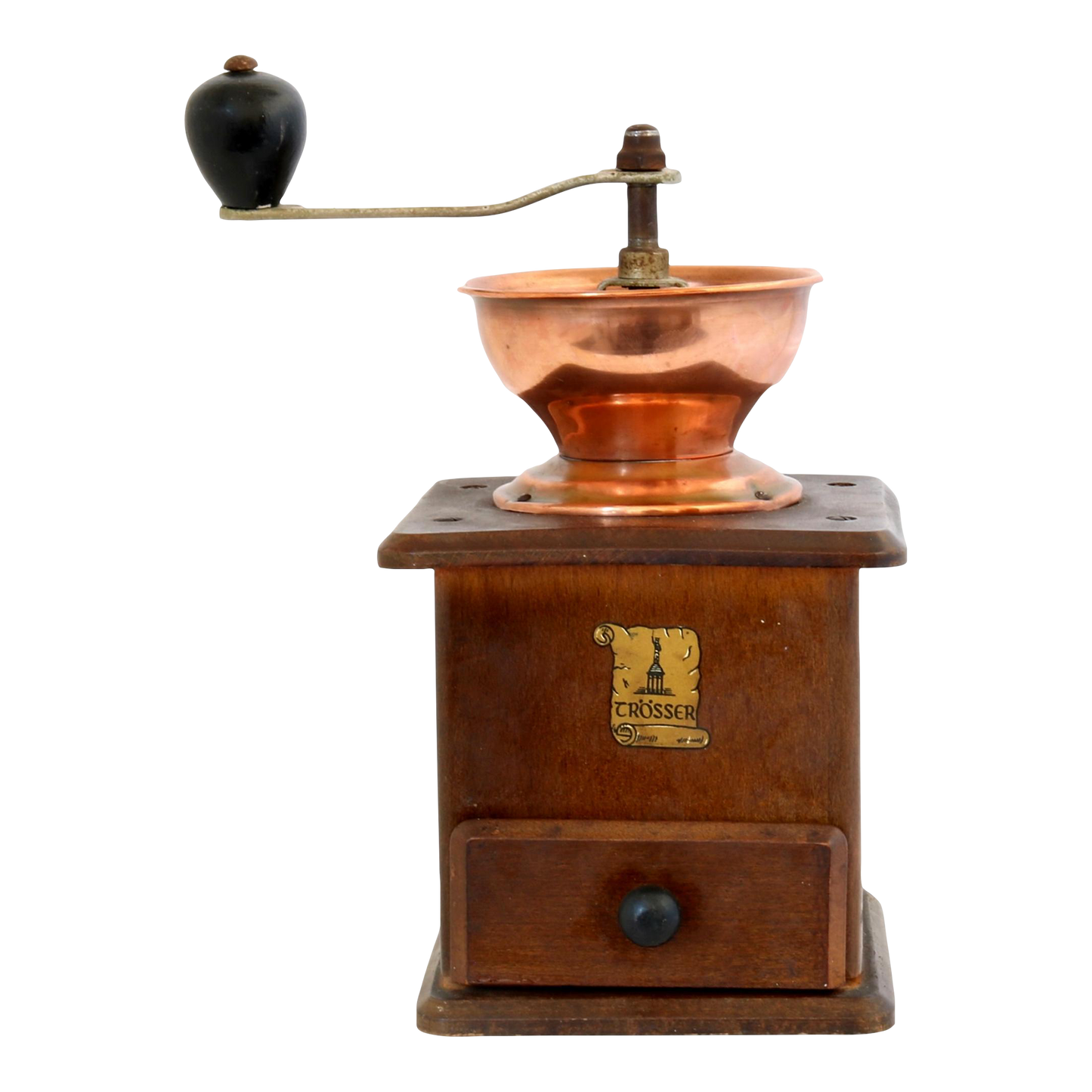 Vintage Copper Top Coffee Grinder