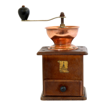 Vintage Copper Top Coffee Grinder