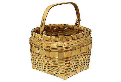 Late 20th Century Maine Indigenous Swing-Handle Basket