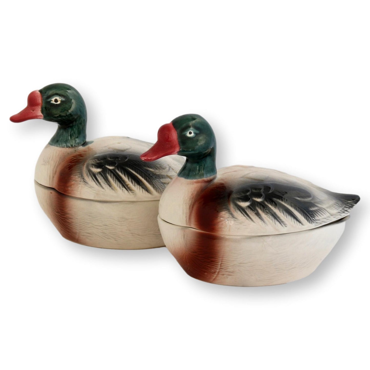 Mid 20th Century French Mallard Duck Pâté Tureens- Set of 2