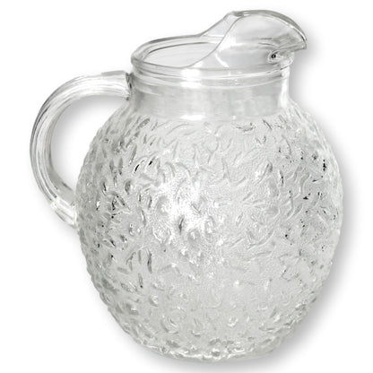 Midcentury Glass Lemonade Pitcher