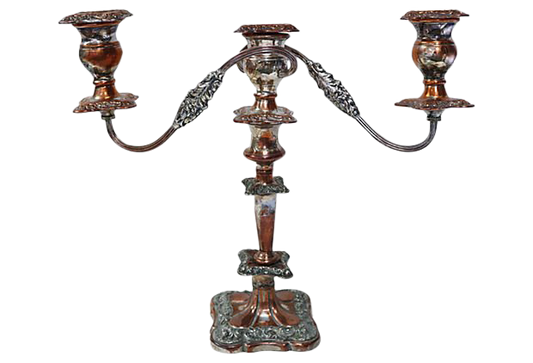 Antique Sheffield Silver-Plate Candelabrum