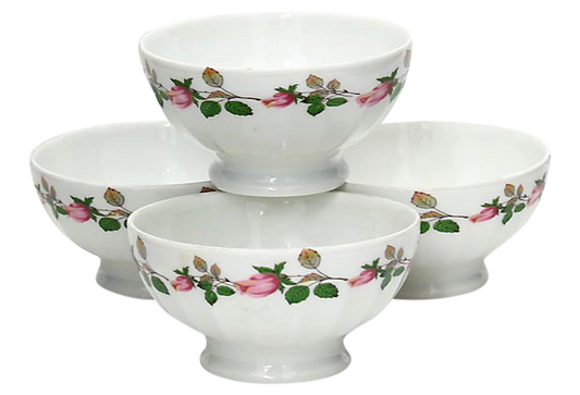 Vintage Limoges Cafè au Lait / Pinch Bowls, Set of 4