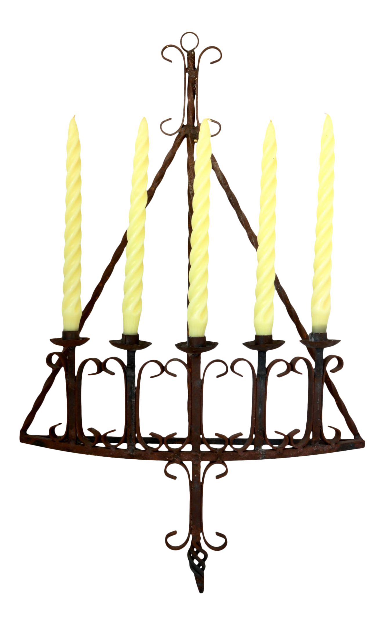 Early 20th Century California Wrought Iron Wall Candelabra