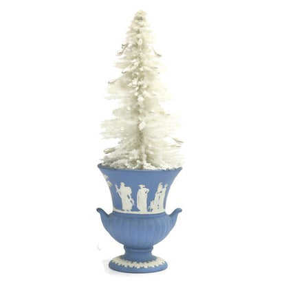 1970s Wedgwood Pot w/ Bottle Brush Tree