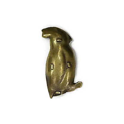 Antique English Brass Parrot Match Dish