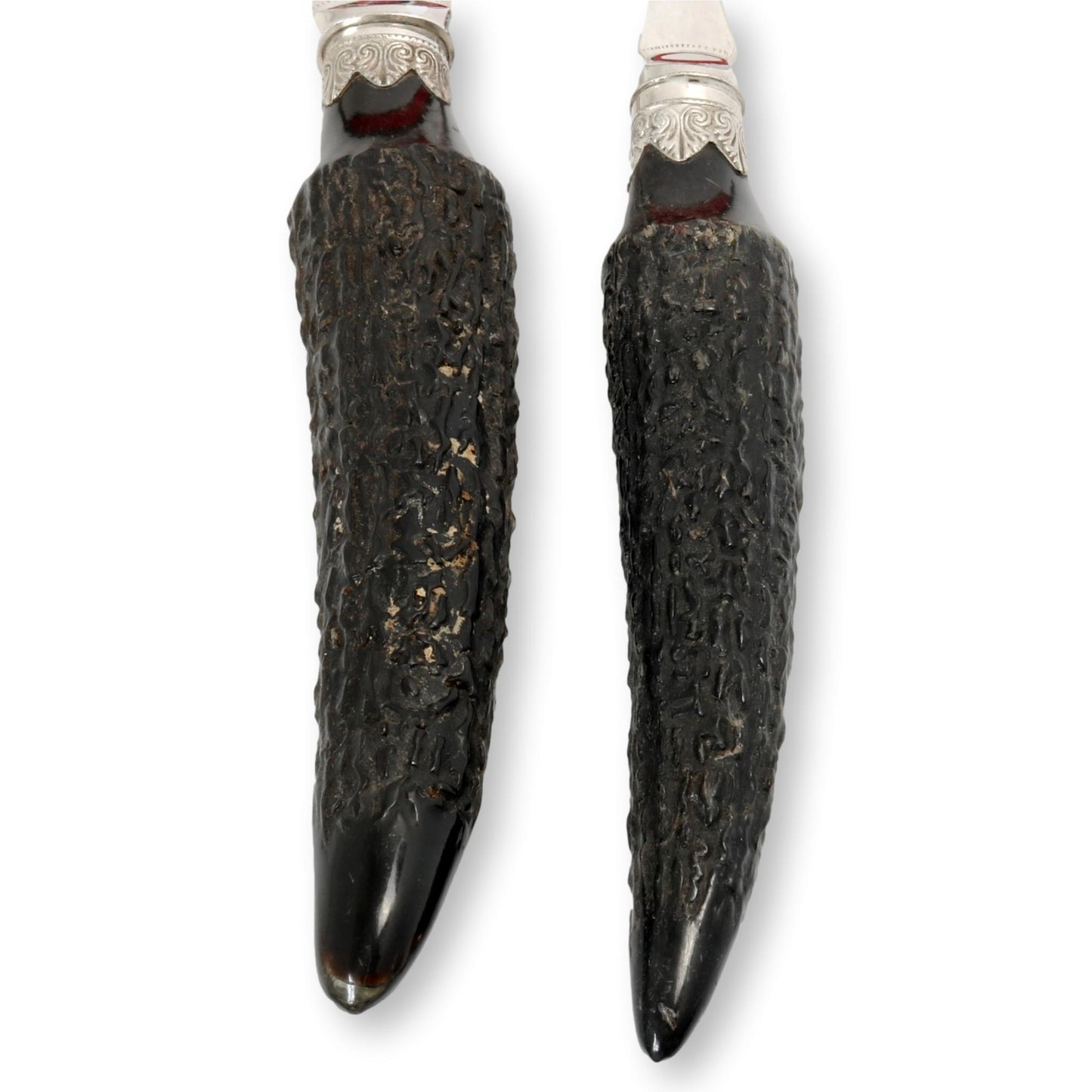 1920s English Stag-Horn Fish Set