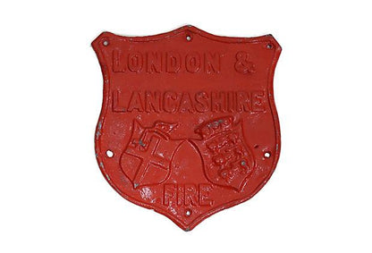 Antique English Fire Department Insurance Marker / Plaque