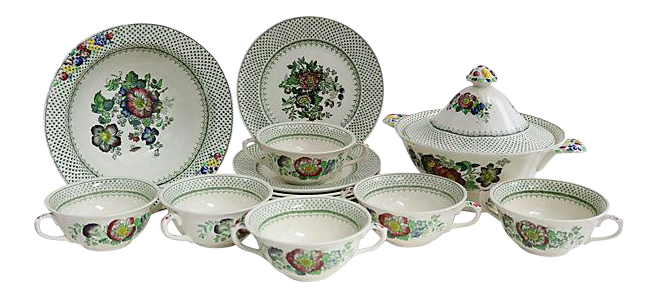 Mason's Ironstone Soup & Salad Set