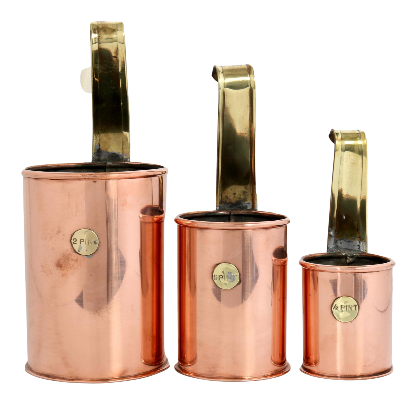 1940s English Copper & Brass Pub Ale Measures