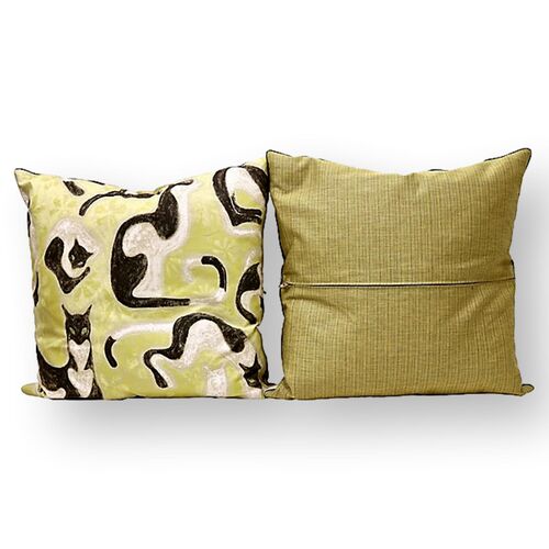 "Omega Cats" by Arthur Sanderson & Sons 21" Pillows