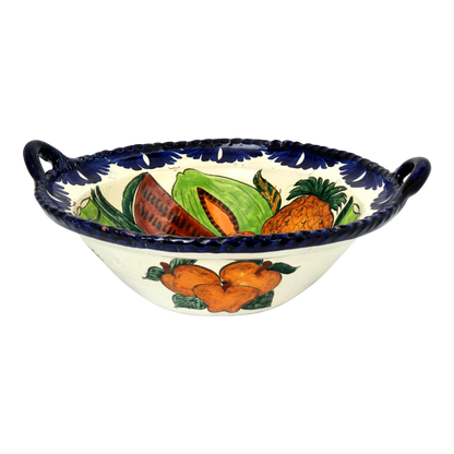 Large Italian Faience Centerpiece Bowl