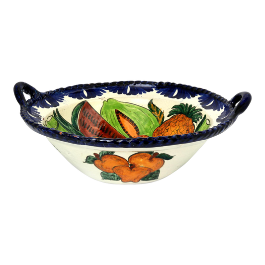 Large Italian Faience Centerpiece Bowl